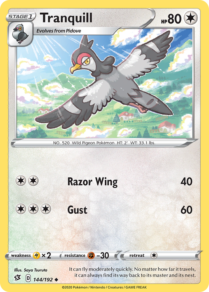 Pokemon | Tranquill (144/192) [Sword & Shield: Rebel Clash] | The Nerd Merchant