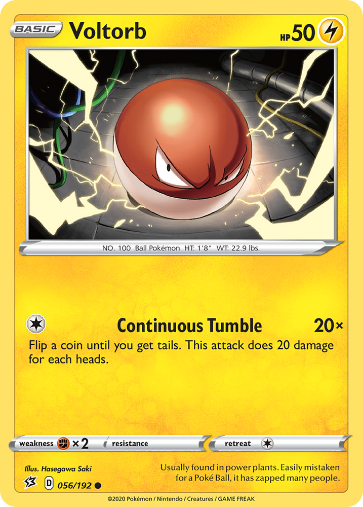 Pokemon | Voltorb (056/192) [Sword & Shield: Rebel Clash] | The Nerd Merchant