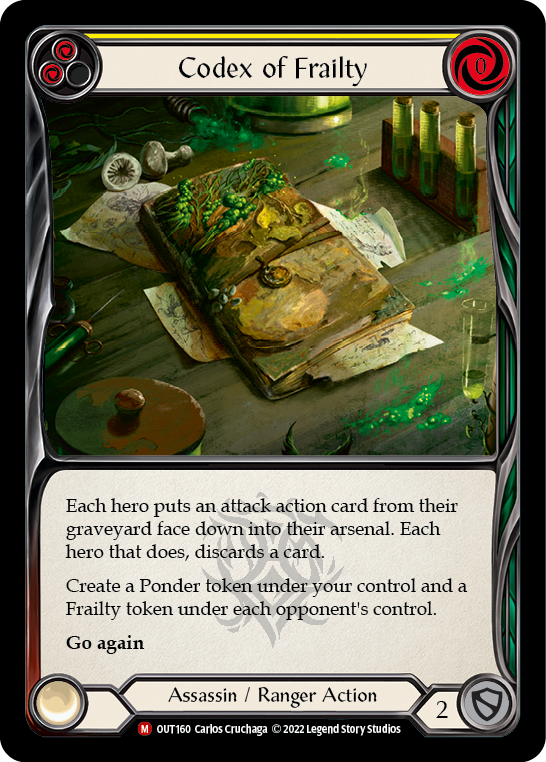 Flesh and Blood TCG | Codex of Frailty [OUT160] (Outsiders) | The Nerd Merchant