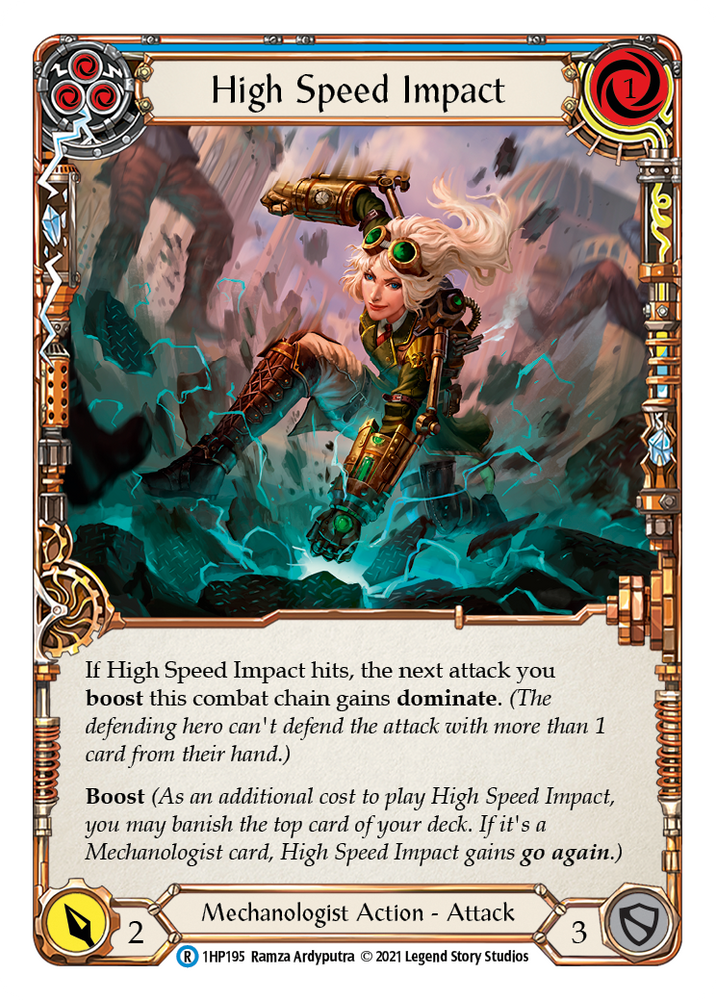 Flesh and Blood TCG | High Speed Impact (Blue) [1HP195] (History Pack 1) | The Nerd Merchant