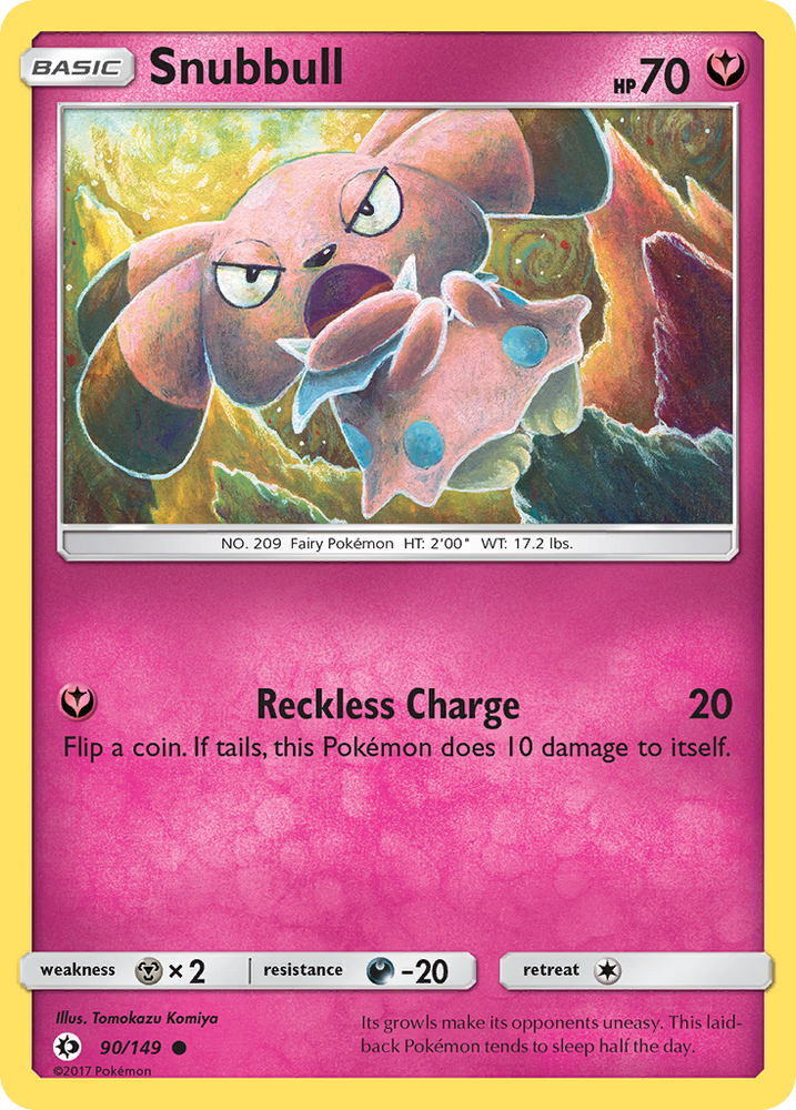 Pokemon | Snubbull (90/149) [Sun & Moon: Base Set] | The Nerd Merchant