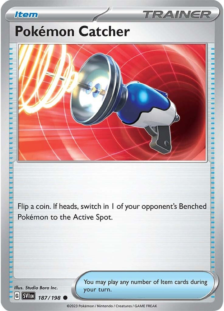 Pokemon | Pokemon Catcher (187/198) [Scarlet & Violet: Base Set] | The Nerd Merchant