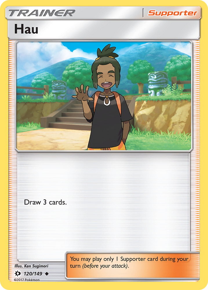 Pokemon | Hau (120/149) [Sun & Moon: Base Set] | The Nerd Merchant