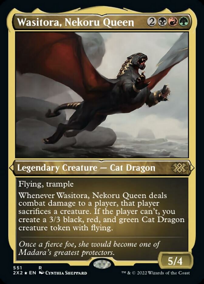 Magic | Wasitora, Nekoru Queen (Foil Etched) [Double Masters 2022] | The Nerd Merchant
