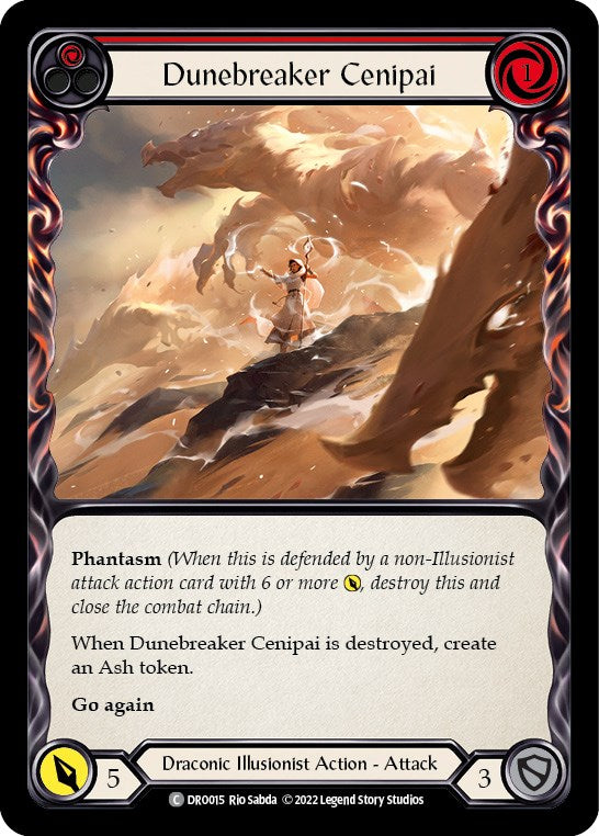 Flesh and Blood TCG | Dunebreaker Cenipai [DRO015] (Uprising Dromai Blitz Deck) | The Nerd Merchant