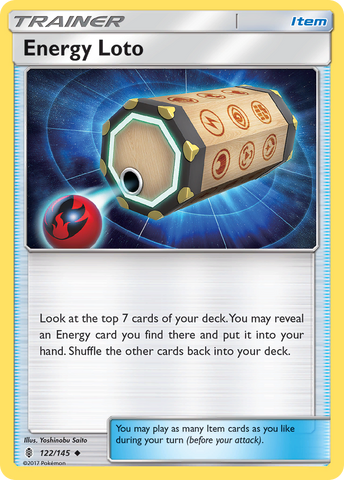 Pokemon | Energy Loto (122/145) [Sun & Moon: Guardians Rising] | The Nerd Merchant