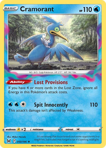 Pokemon | Cramorant (050/196) [Sword & Shield: Lost Origin] | The Nerd Merchant