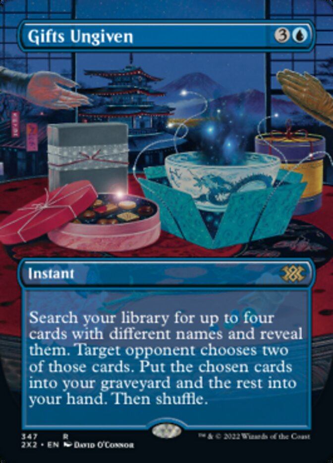 Magic | Gifts Ungiven (Borderless Alternate Art) [Double Masters 2022] | The Nerd Merchant