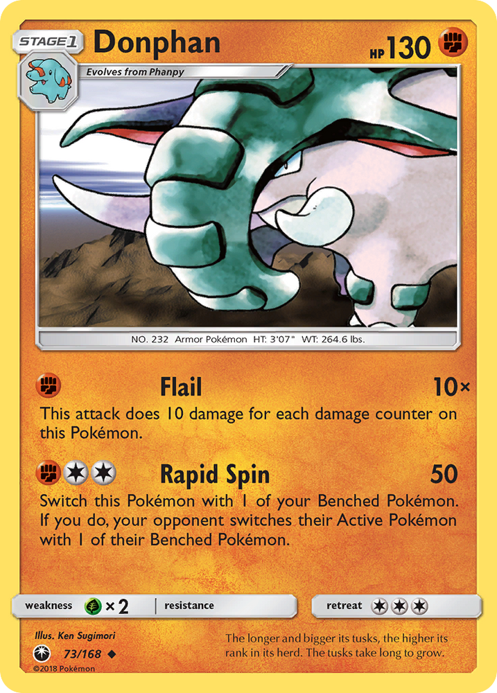 Pokemon | Donphan (73/168) [Sun & Moon: Celestial Storm] | The Nerd Merchant