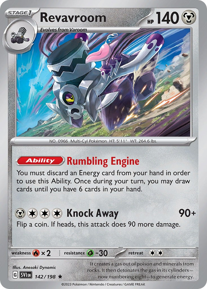 Pokemon | Revavroom (142/198) (Theme Deck Exclusive) [Scarlet & Violet: Base Set] | The Nerd Merchant