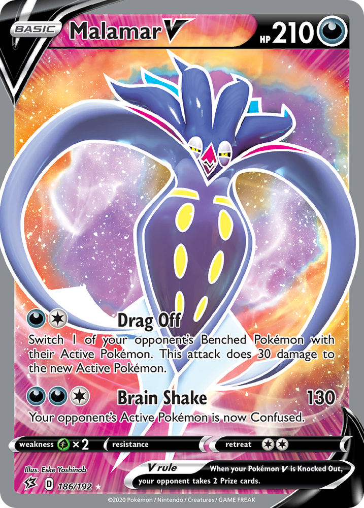 Pokemon | Malamar V (186/192) [Sword & Shield: Rebel Clash] | The Nerd Merchant