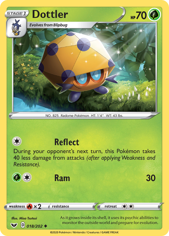 Pokemon | Dottler (018/202) [Sword & Shield: Base Set] | The Nerd Merchant