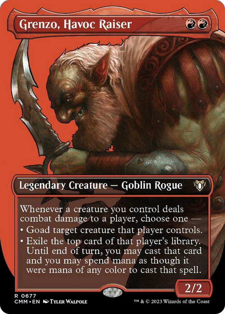 Magic | Grenzo, Havoc Raiser (Borderless Profile) [Commander Masters] | The Nerd Merchant