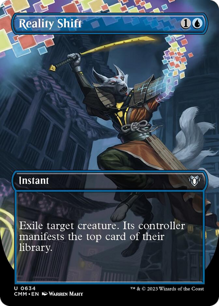 Magic | Reality Shift (Borderless Alternate Art) [Commander Masters] | The Nerd Merchant