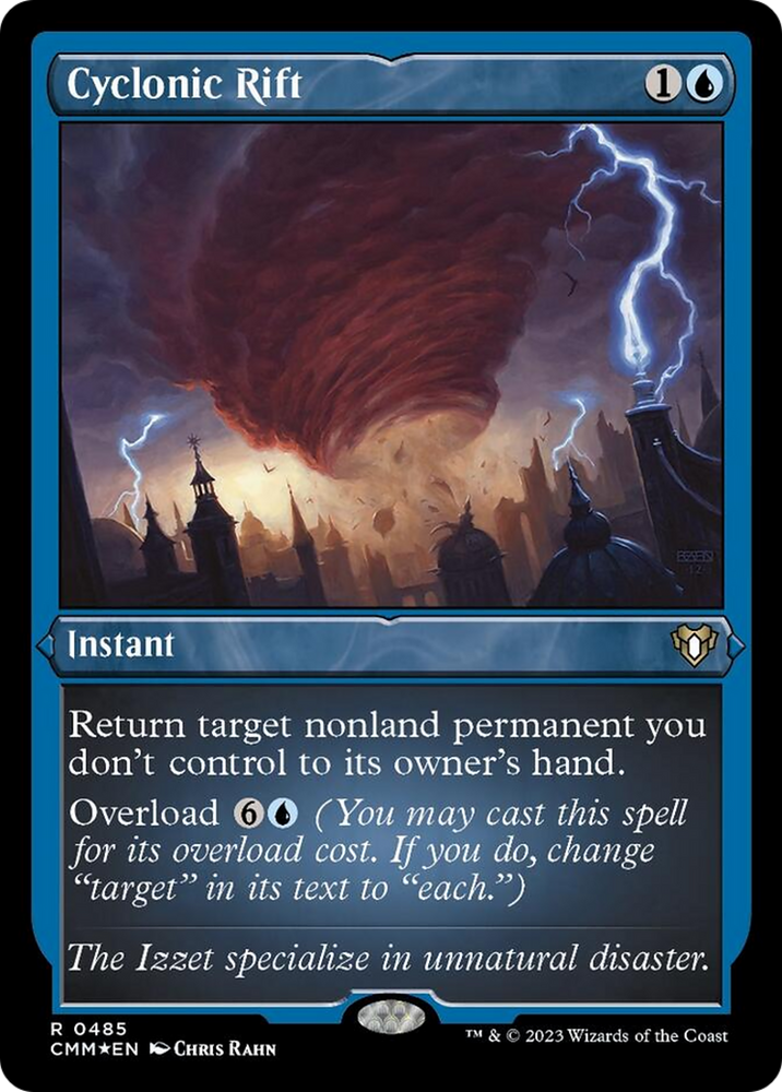 Magic | Cyclonic Rift (Foil Etched) [Commander Masters] | The Nerd Merchant