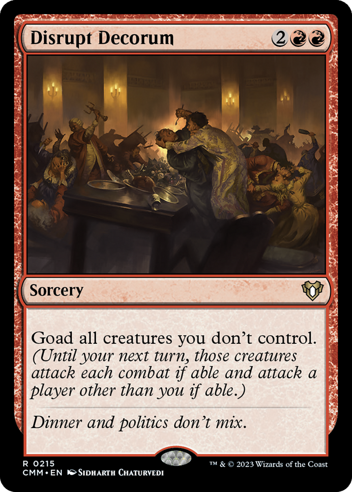 Magic | Disrupt Decorum [Commander Masters] | The Nerd Merchant