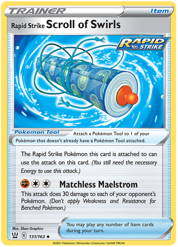 Pokemon | Rapid Strike Scroll of Swirls (131/163) [Sword & Shield: Battle Styles] | The Nerd Merchant