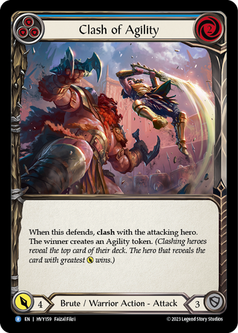 Flesh and Blood TCG | Clash of Agility (Blue) [HVY159] (Heavy Hitters) | The Nerd Merchant