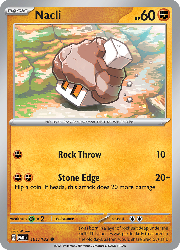 Pokemon | Nacli (101/182) [Scarlet & Violet: Paradox Rift] | The Nerd Merchant