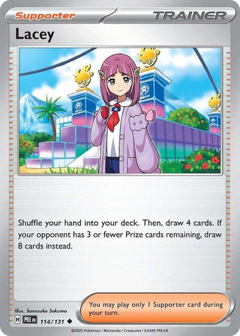 Pokemon | Lacey (114/131) [Scarlet & Violet: Prismatic Evolutions] | The Nerd Merchant