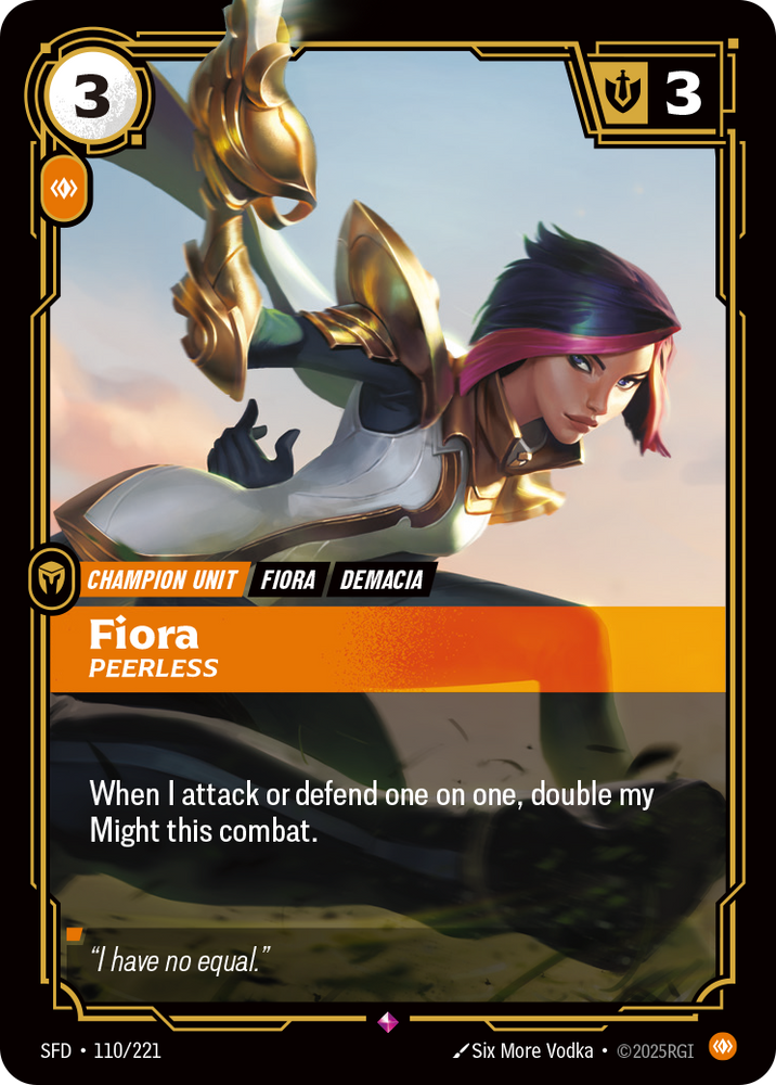 Fiora, Peerless (Foil) - Spiritforged #110