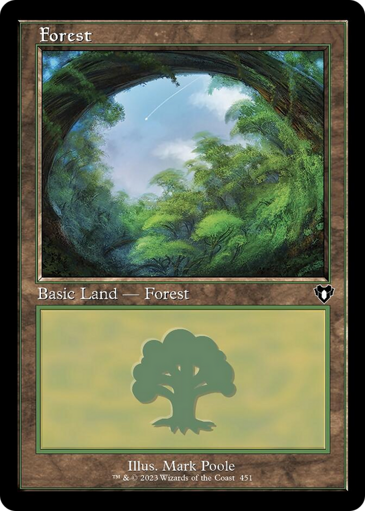 Magic | Forest (451) (Retro) [Commander Masters] | The Nerd Merchant
