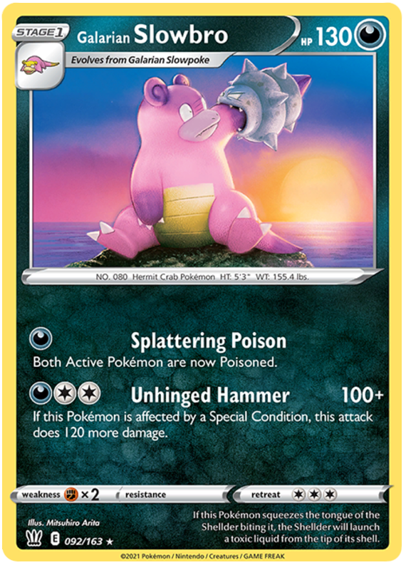 Pokemon | Galarian Slowbro (092/163) [Sword & Shield: Battle Styles] | The Nerd Merchant