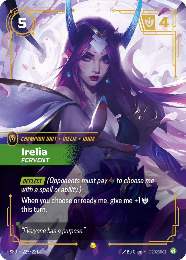 Irelia, Fervent (Signature Foil) - Spiritforged #225