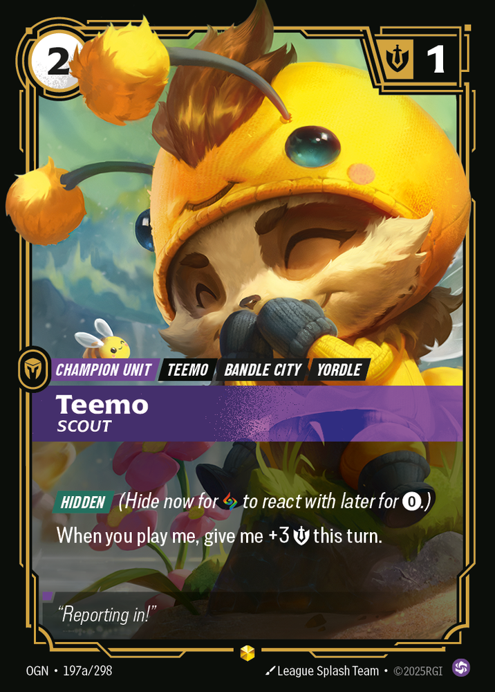 Teemo, Scout (Alt Foil) - Origins #197