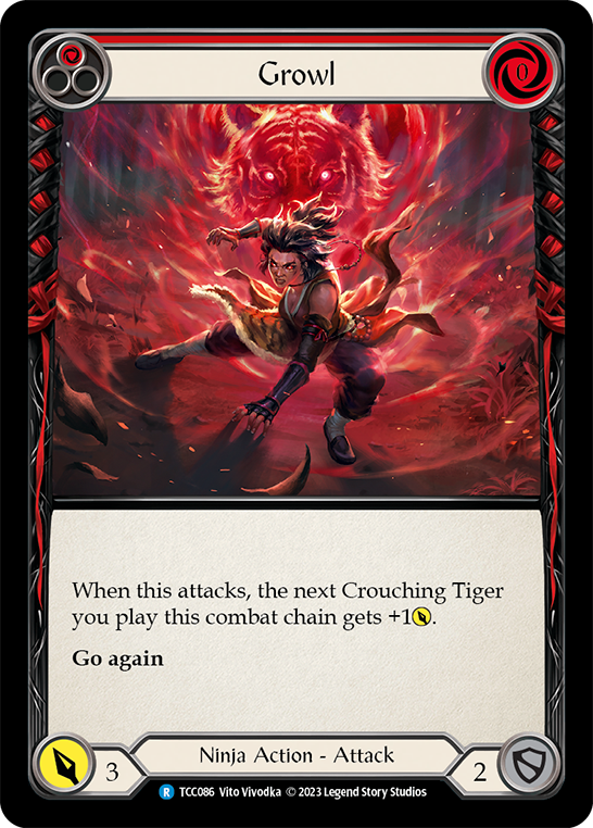 Flesh and Blood TCG | Growl (Red) [TCC086] (Round the Table: TCC x LSS) | The Nerd Merchant