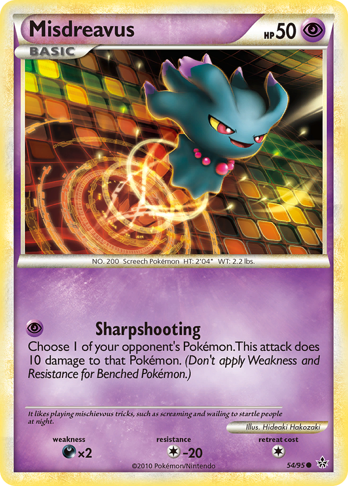 Pokemon | Misdreavus (54/95) [HeartGold & SoulSilver: Unleashed] | The Nerd Merchant
