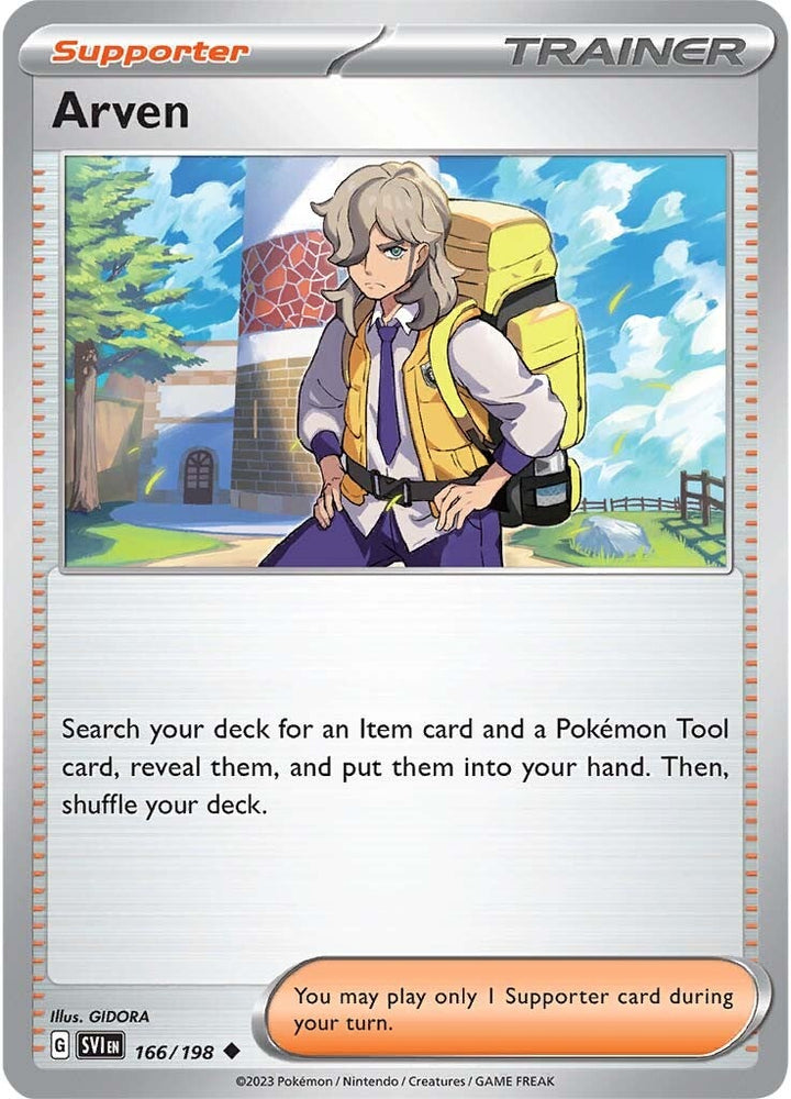 Pokemon | Arven (166/198) [Scarlet & Violet: Base Set] | The Nerd Merchant