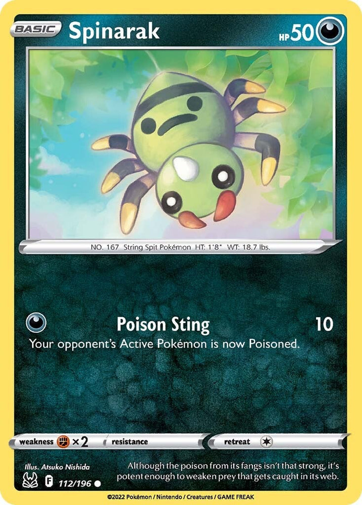Pokemon | Spinarak (112/196) [Sword & Shield: Lost Origin] | The Nerd Merchant
