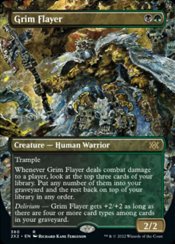Magic | Grim Flayer (Borderless Alternate Art) [Double Masters 2022] | The Nerd Merchant