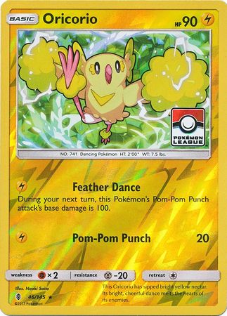 Pokemon | Oricorio (46/145) (League Promo) [Sun & Moon: Guardians Rising] | The Nerd Merchant