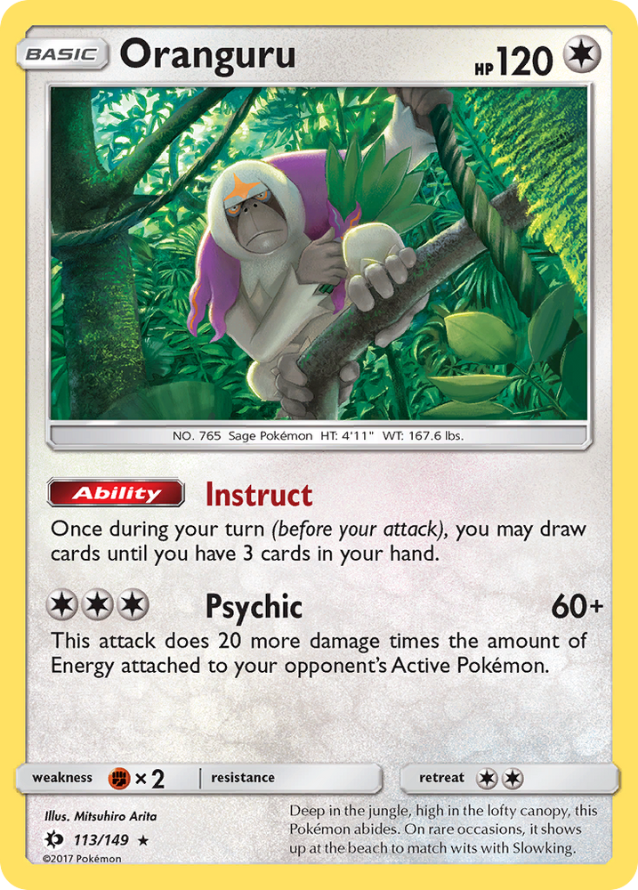 Pokemon | Oranguru (113/149) [Sun & Moon: Base Set] | The Nerd Merchant