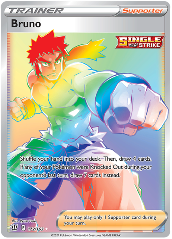 Pokemon | Bruno (172/163) [Sword & Shield: Battle Styles] | The Nerd Merchant