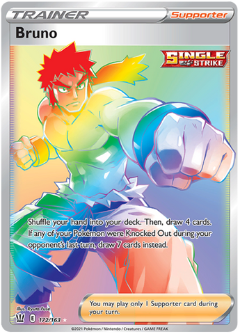 Pokemon | Bruno (172/163) [Sword & Shield: Battle Styles] | The Nerd Merchant