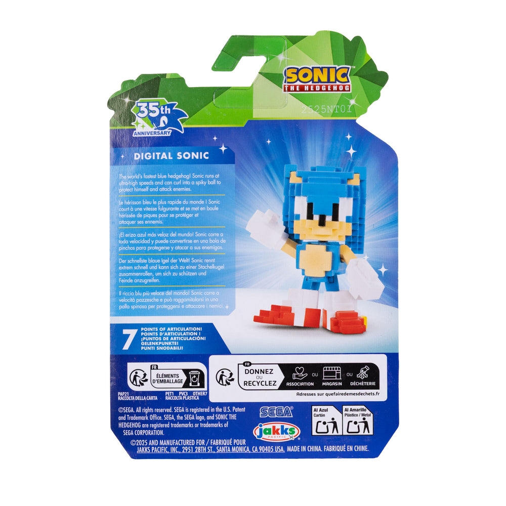 Jakks Pacific - Sonic the Hedgehog 2.5in Figures - Digital Sonic