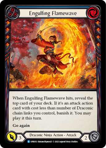 Flesh and Blood TCG | Engulfing Flamewave (Blue) [UPR053] (Uprising) | The Nerd Merchant