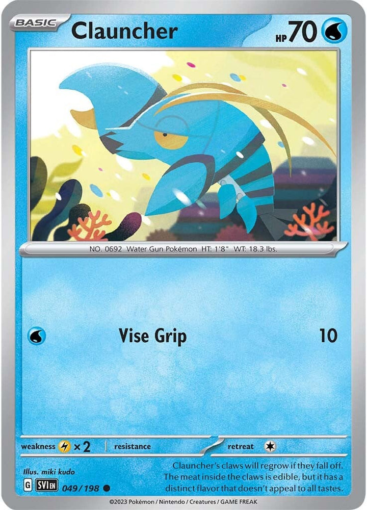 Pokemon | Clauncher (049/198) [Scarlet & Violet: Base Set] | The Nerd Merchant