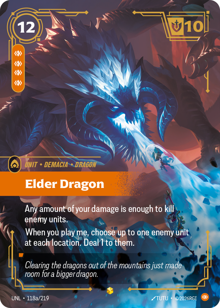 Elder Dragon (Alternate Art) (Foil) - Unleashed (118a/219)