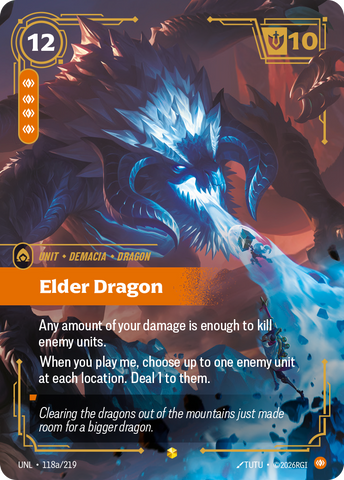Elder Dragon (Alternate Art) (Foil) - Unleashed (118a/219)