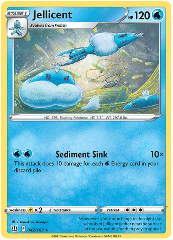 Pokemon | Jellicent (042/163) [Sword & Shield: Battle Styles] | The Nerd Merchant