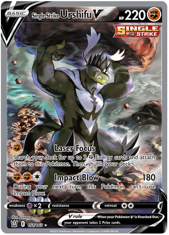 Pokemon | Single Strike Urshifu V (151/163) [Sword & Shield: Battle Styles] | The Nerd Merchant
