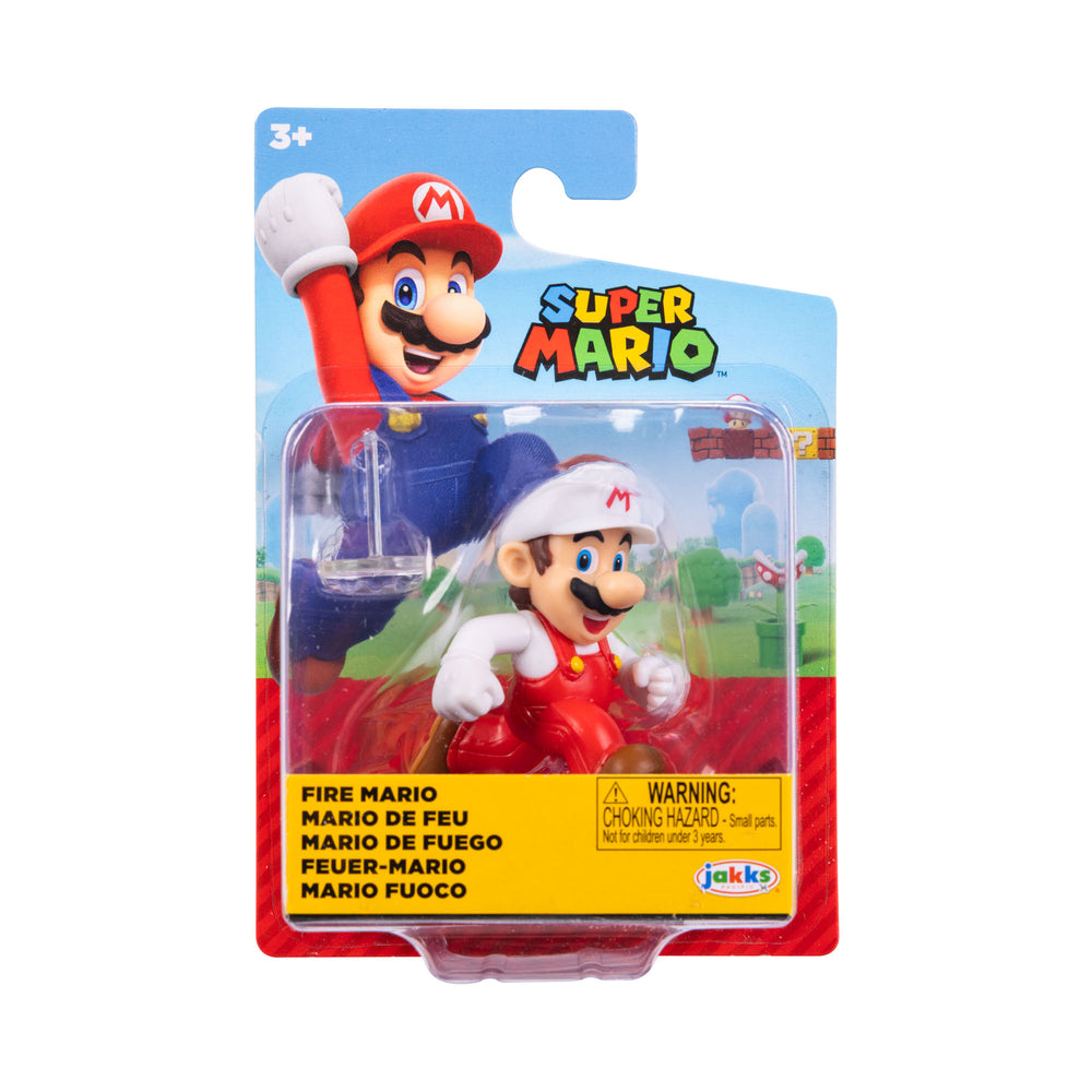 Jakks Pacific - Super Mario 2.5in Figures - Fire Running Mario