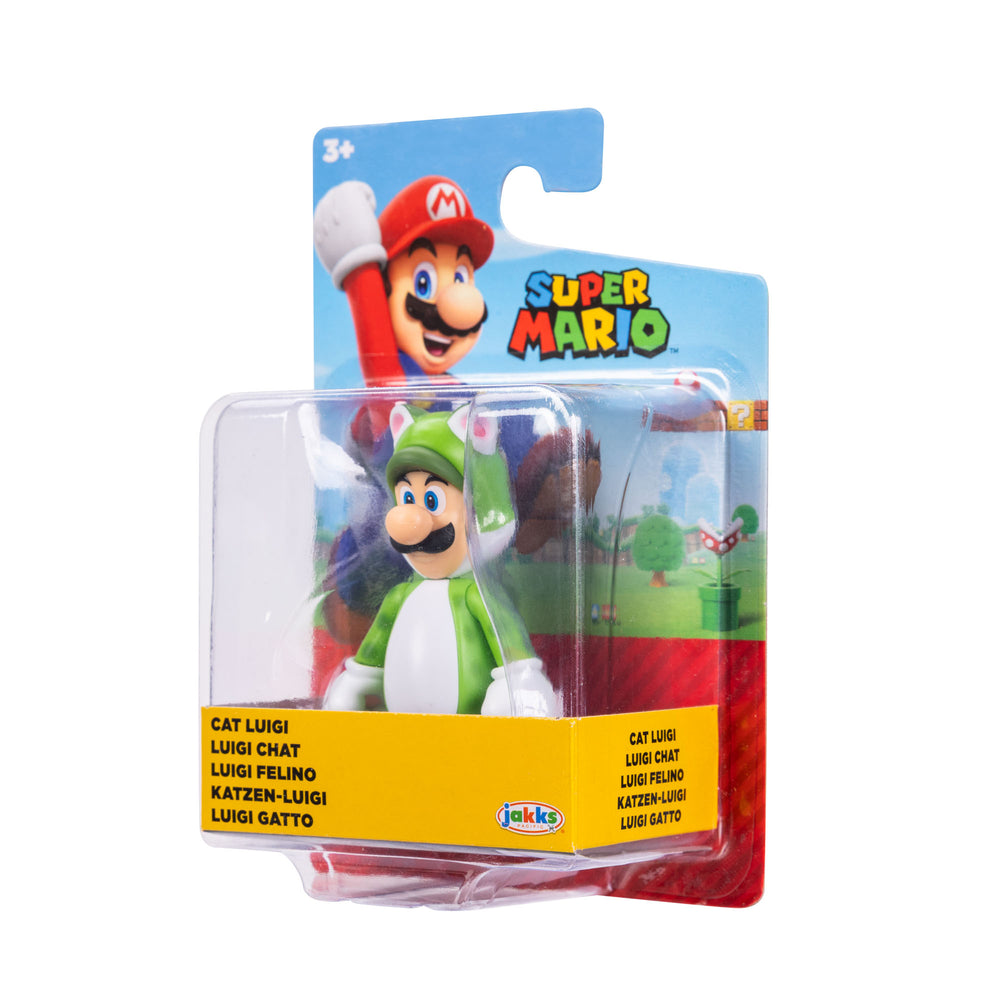 Jakks Pacific - Super Mario 2.5in Figures - Standing Cat Luigi