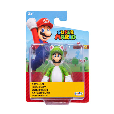 Jakks Pacific - Super Mario 2.5in Figures - Standing Cat Luigi