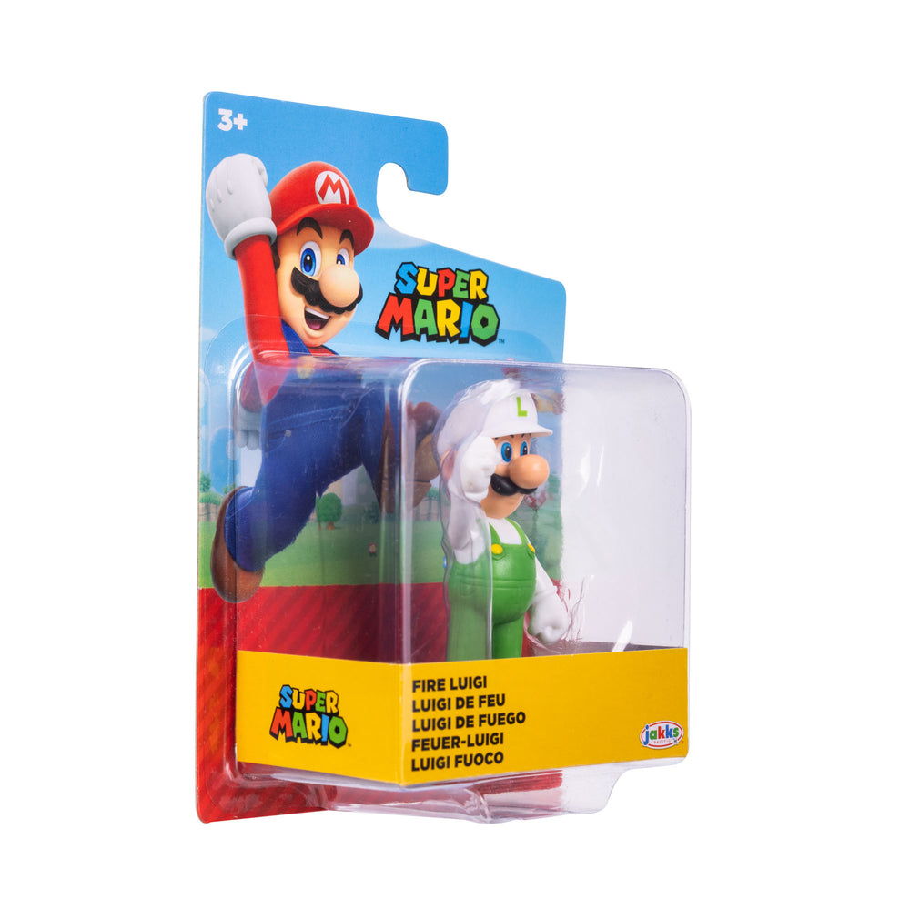 Jakks Pacific - Super Mario 2.5in Figures - Fire Luigi