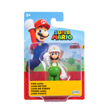 Jakks Pacific - Super Mario 2.5in Figures - Fire Luigi